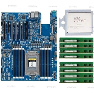 Gigabyte MZ32-AR0 Rev3.0 Motherboard + AMD 7C13 CPU + 16x 32GB 3200MHz RAM Combo - Afbeelding 1 van 4