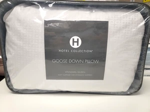 Hotel Collection Soft Support QUEEN White Goose Down (1) Pillow MSRP $300 - Picture 1 of 4