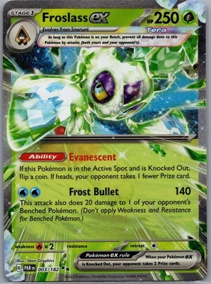 Froslass ex 003/182 SV04: Paradox Rift - Pokemon Card - NM - Image 1 of 2