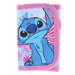 Textiel Trade Kid's Disney Lilo & Stitch Hawiian Hook & Loop Tri Fold Wallet - Picture 1 of 9