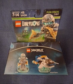 NEW Lego Dimensions #71217 Fun Pack Ninjago Zane and NinjaCopter  - SEALED