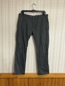 Pantalones ajustados J Crew Flex para hombre talla 34 x 28 gris algodón elástico - Imagen 1 de 9