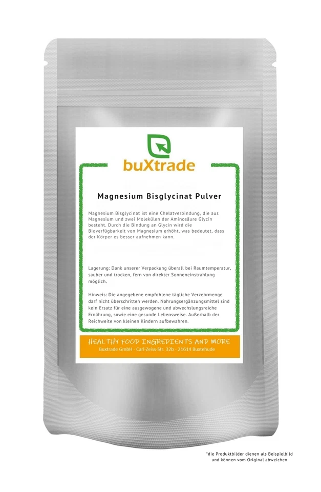 BUXTRADE Bisglicinato de magnesio 1 kg | Bisglicinato | Polvo | Magnesio