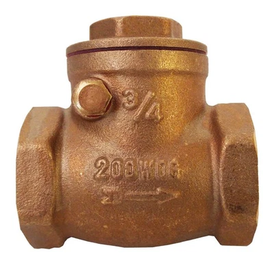 2" Brass Swing Check Valve Lead Free FIP Threaded Ends - Image 1 of 2