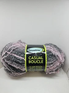 Hilo Sensations CASUAL BOUCLE gris rosa, 3,5 oz. #1081 acrílico/nylon - Imagen 1 de 3