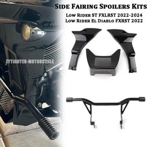 For Softail Low Rider ST FXLRST Lower Fairing Spoilers Crash Bars Full Set 22-24 - Picture 1 of 16