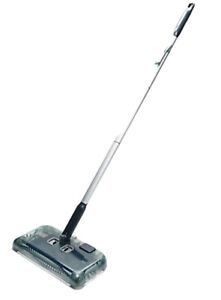 Black And Decker  Cordless Rechargeable  Lithium Powered Floor Sweeper Grey