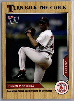 2020 Topps Now Turn Back the Clock #152 Pedro Martinez Boston Red Sox - Image 1 of 2