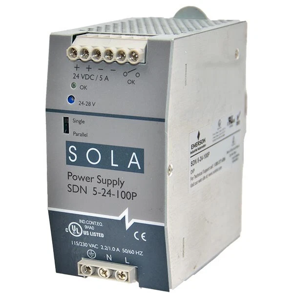 Fuente de alimentación SDN5-24-100P Sola 5A 24VDC serie SDN --SA Foto 1 de 1