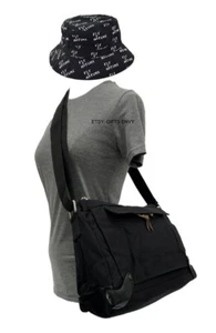 Bolso Mensajero 16x11 Simple Clásico Negro Lona Premium Alta Calidad Bolso para Laptop - Imagen 1 de 8