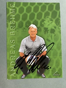 ANDREAS BREHME Weltmeister 1990 signed ADIDAS-Autogrammkarte 10x15 Autogramm - Picture 1 of 2
