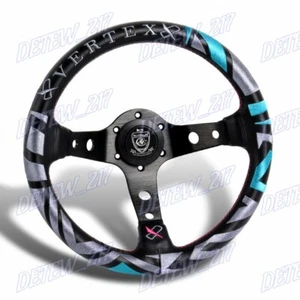 13'' Deep Dish Racing Car Drift Rally Tuning Volante con Vertex Nuevo Estilo - Imagen 1 de 10