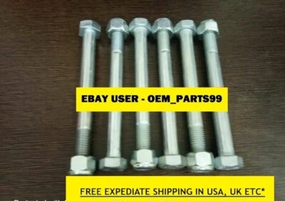 Jcb Backhoe Bolt & Nut M10X80, Pack Of 6 Pcs. Part No. 1315/3418Z 1370/0303Z - Image 1 of 4