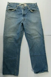 GAP Men's Standard Fit Tapered Leg Distressed Faded Blue Jeans 37 x 30* - Picture 1 of 7