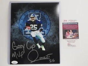 RAGHIB "ROCKET" ISMAIL SIGNED 8x10 TORONTO ARGONAUTS LOGO MVP PHOTO JSA COA - Picture 1 of 4