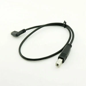 USB Type C 3.1 Male Right Angle to USB 2.0 B Male Cable for Printer Scanner 50cm - Picture 1 of 5