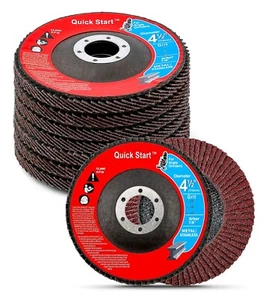 20x Flap Disc 4.5" - 40 Grit Angle Grinder Sanding Grinding Wheels - Picture 1 of 7