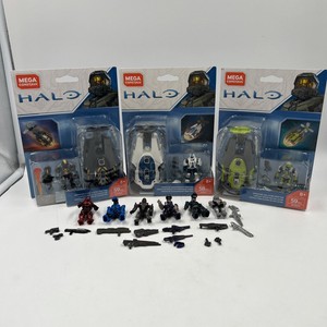 Mega Construx Halo Operation Drop Pods! (2018) & 6 Loose Halo Minifigures