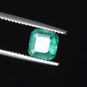 Green Emerald Square Cut Natural Gemstone, Non Heated Emerald 1.50 Ct. Loose Gem