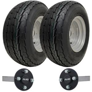 20.5x8.00-10 Trailer Kit High Speed Road Legal Wheels ALKO Hub & Stub Axle 750kg - Afbeelding 1 van 9