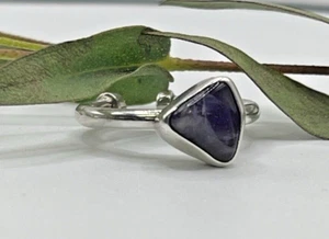 Lilly Barrack Inspired Stackable Ring Purple Stone Sz 5.5 - Picture 1 of 9