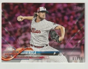 Aaron Nola 2018 Topps Mini Rosa Paralelo 01/25 #US296 Filis bajo demanda - Imagen 1 de 1