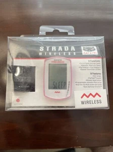 Cat Eye Strada Wireless Pink Bike Computer - Picture 1 of 3