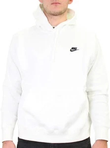 Nike Pull Over Hoodie, White/White/Black, XX-Large - Picture 1 of 5