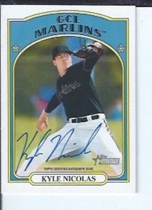 Autógrafo de Kyle Nickolas 2021 Topps Heritage Minors - Imagen 1 de 1