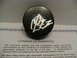 Curtis Lazar Autographed Signed Ottawa Senators Puck COA CLEARANCE PRICED!! - Picture 1 of 1