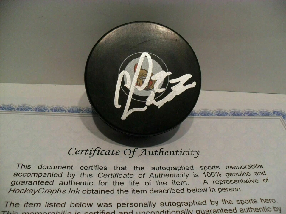 Curtis Lazar autografado assinado Ottawa Senators Puck certificado de autenticidade com preço!! - Imagem 1 de 1