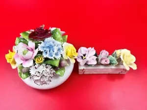 Vintage Royal Doulton Flower Bouquet Porcelain and Adderley Floral Bouquet Porce - Picture 1 of 10