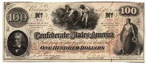 1862 $100 Confederate States of America T-41 Note - Crisp Choice Uncirculated! - Picture 1 of 3