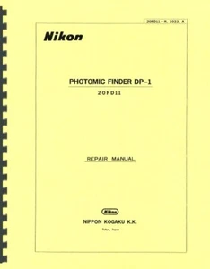 Nikon DP-1 Sucher für F2 Reparaturanleitung Reprint - Bild 1 von 2