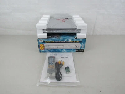Coby DVD-215 Super Slim Progressive Scan DVD Player-New Opened Box - Image 1 of 4