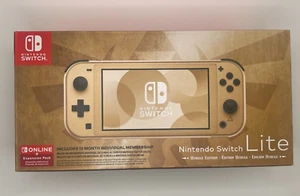 Nintendo Switch Lite: Hyrule Edition with Bonus Online and Expansion Pack USA - Picture 1 of 7