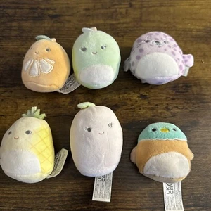 Squishmallows Squishville Mini Plush Lot of 6 Friends - 2 Inches - Picture 1 of 2