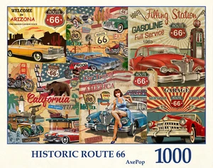 Puzzle Tau - 1000 pezzi taglio casuale - Percorso storico 66 - Foto 1 di 3