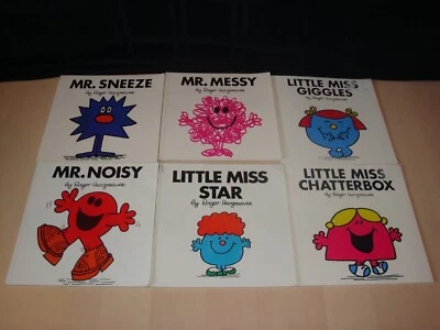 Little Miss & Mr. Men 6 Picture Book Lot Roger Hargreaves Class Teacher AR Kids - Image 1 of 3