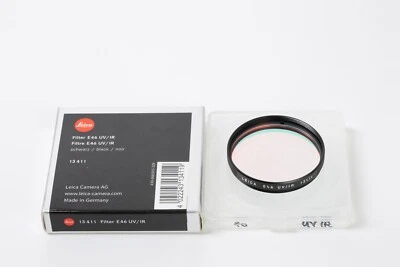 Leica E46 UV/IR Filter - Black / 13411 / Germany; using on Leica M8 (97-98%new) - Image 1 of 3