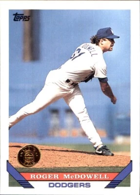 1993 Topps INAUGURAL Rockies #39 Roger McDowell LOS ANGELES DODGERS - Image 1 of 2