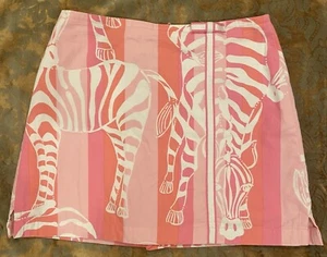 Lilly Pulitzer Girls Zebra Print Skirt Skort Size 14 - Picture 1 of 6