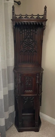 Antique French Gothic Cabinet Cover