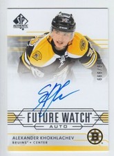 2014-15 UD SPA ALEX KHOKHLACHEV RC AUTO 069/999 Sp Authentic Future Rookie Bruin