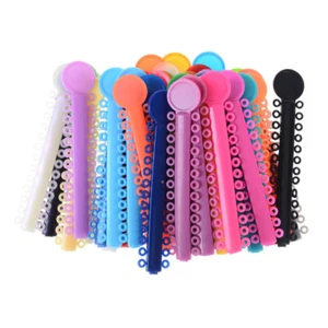 1 Pack Multi Color Dental Orthodontic Elastic Braces Rubber Ligature Ties Rings - Picture 1 of 8