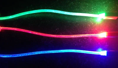GLOW IN THE DARK light-up LED Cable charger MICRO USB FOR samsung galaxy s6 s7+ - Image 1 of 4