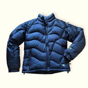 Mountain Hardwear | Black Down Puffer Fleece Lined Jacket womens small - Picture 1 of 5