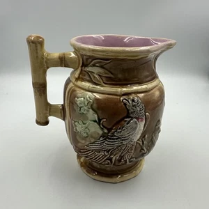 Antique Thomas Forester Majolica Jug Pitcher Art Pottery Eagle Bird “AS IS” - Picture 1 of 18