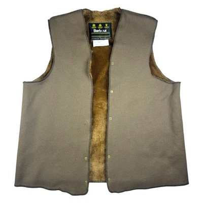 Barbour A297 Warm Pile Acrylic Snap Lining Vest Waistcoat Size C42/107CM READ - Image 1 of 4