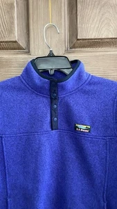 L.L. Bean Quarter Snap Pullover Size L Kids Blue 300193 - Picture 1 of 4